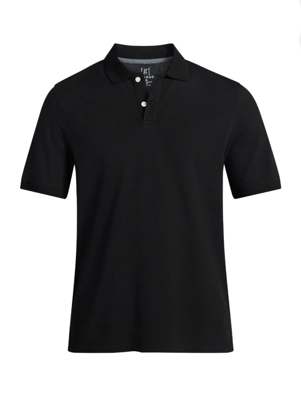 George Black Men’s Polo Shirt with Button Placket